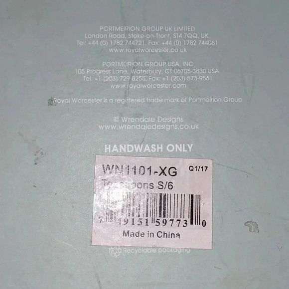 Royal Worcester Wrendale Designs Tea Spoons Set of 5 Animal Handle Spoons - Picture 2 of 4